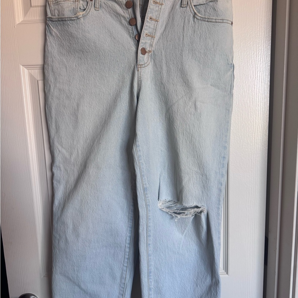 Universal Thread Light Wash Wide Leg Jeans - Light Blue